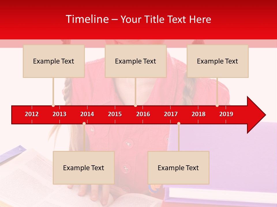 Girl Homework Colour PowerPoint Template