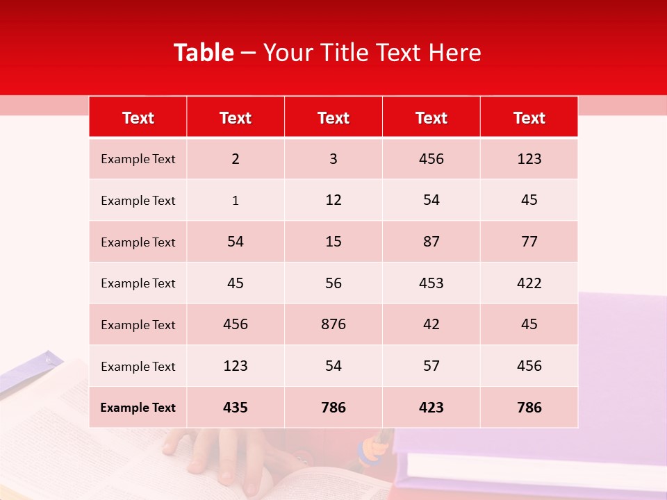 Girl Homework Colour PowerPoint Template