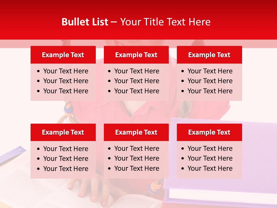 Girl Homework Colour PowerPoint Template