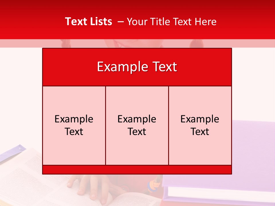 Girl Homework Colour PowerPoint Template