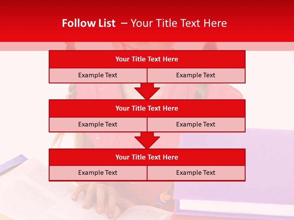 Girl Homework Colour PowerPoint Template