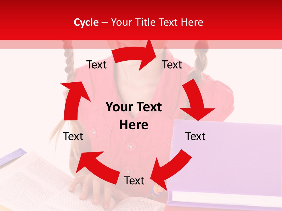 Girl Homework Colour PowerPoint Template