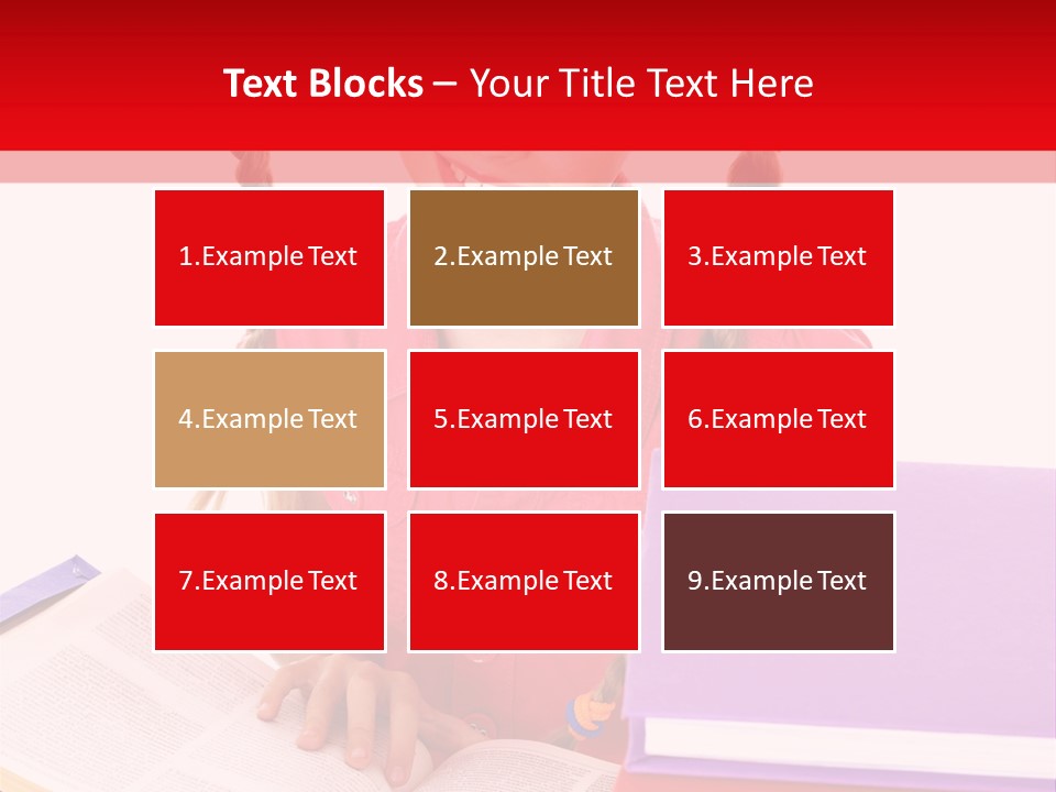 Girl Homework Colour PowerPoint Template