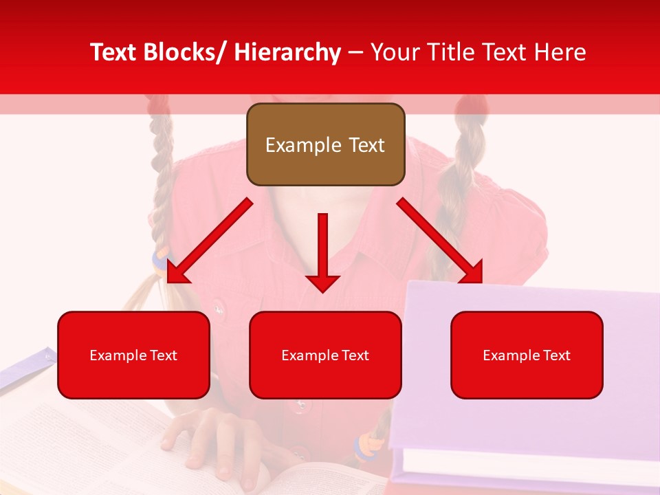 Girl Homework Colour PowerPoint Template