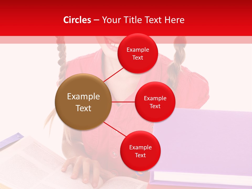 Girl Homework Colour PowerPoint Template