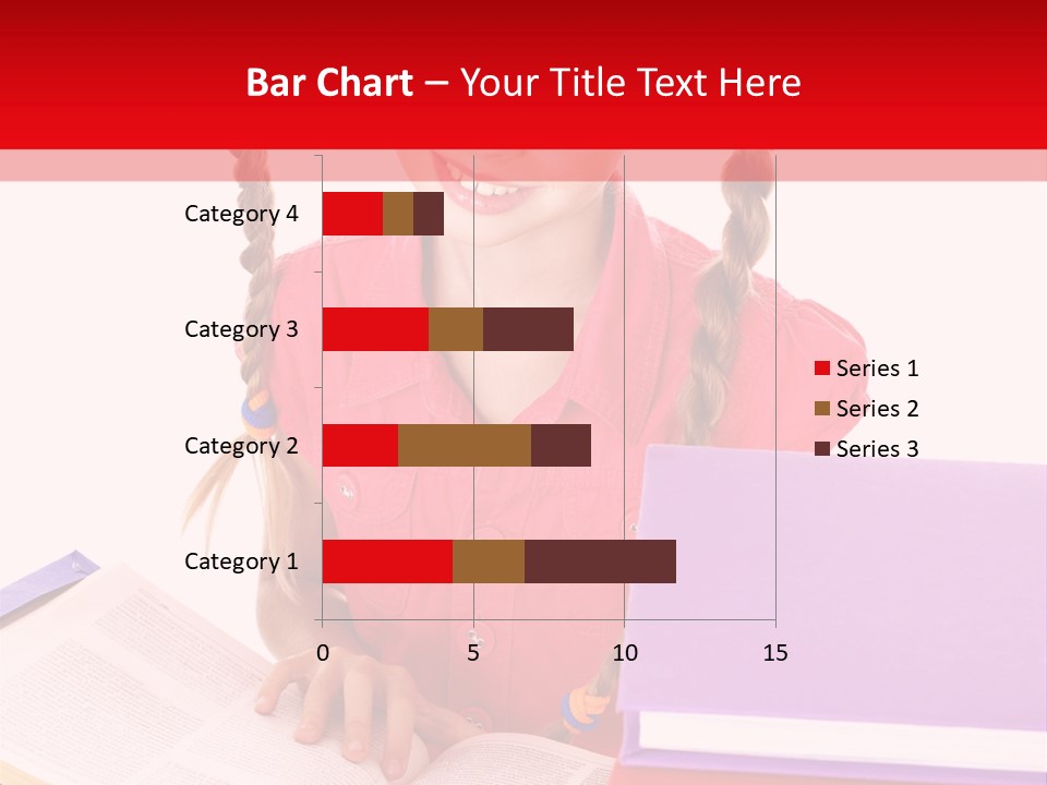 Girl Homework Colour PowerPoint Template
