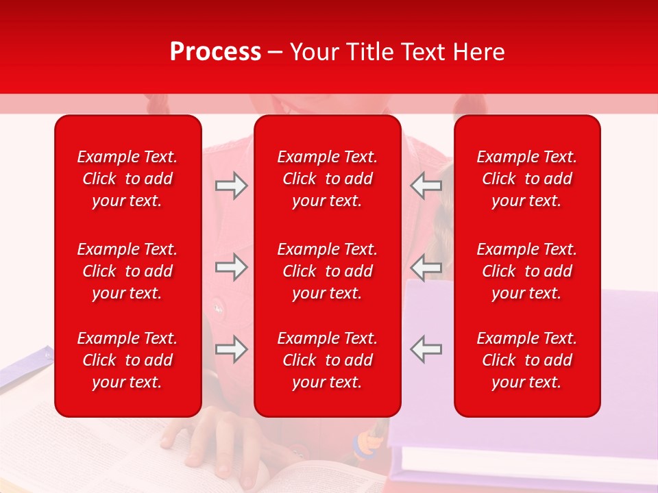 Girl Homework Colour PowerPoint Template