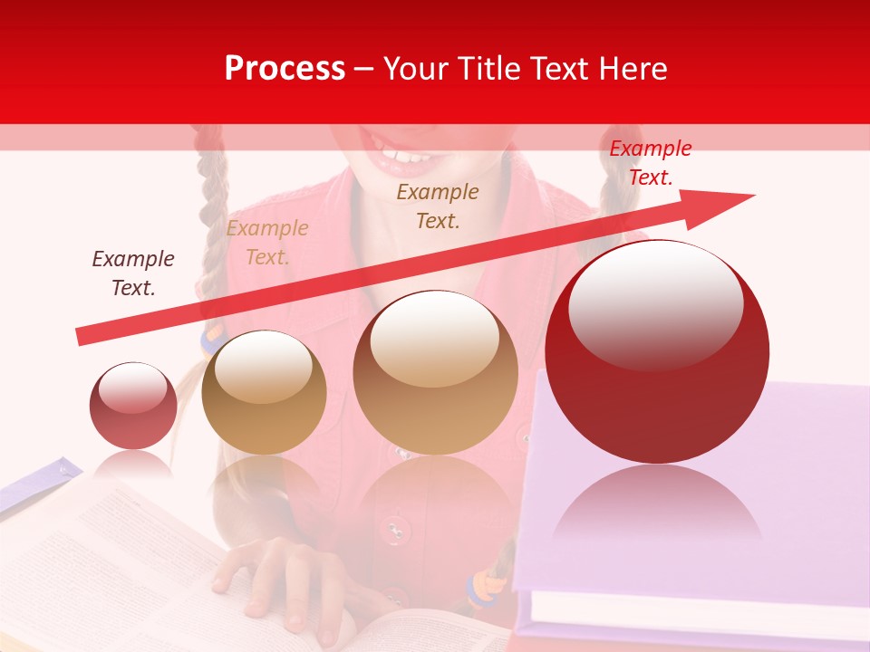 Girl Homework Colour PowerPoint Template