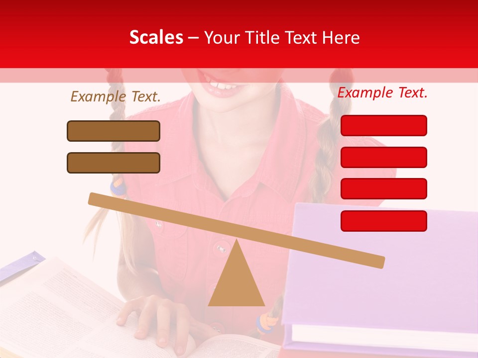 Girl Homework Colour PowerPoint Template