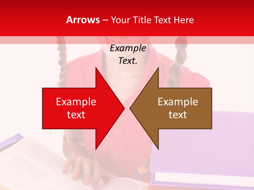 Girl Homework Colour PowerPoint Template