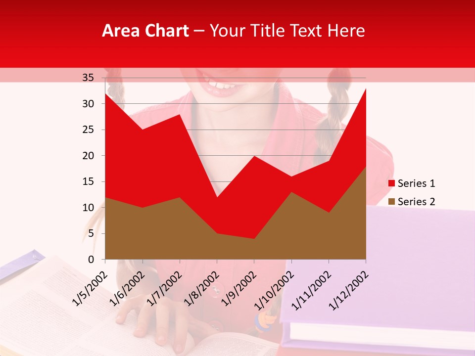 Girl Homework Colour PowerPoint Template