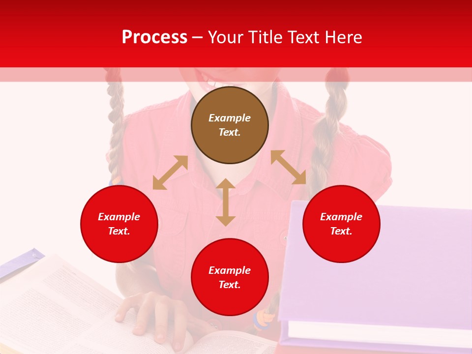 Girl Homework Colour PowerPoint Template