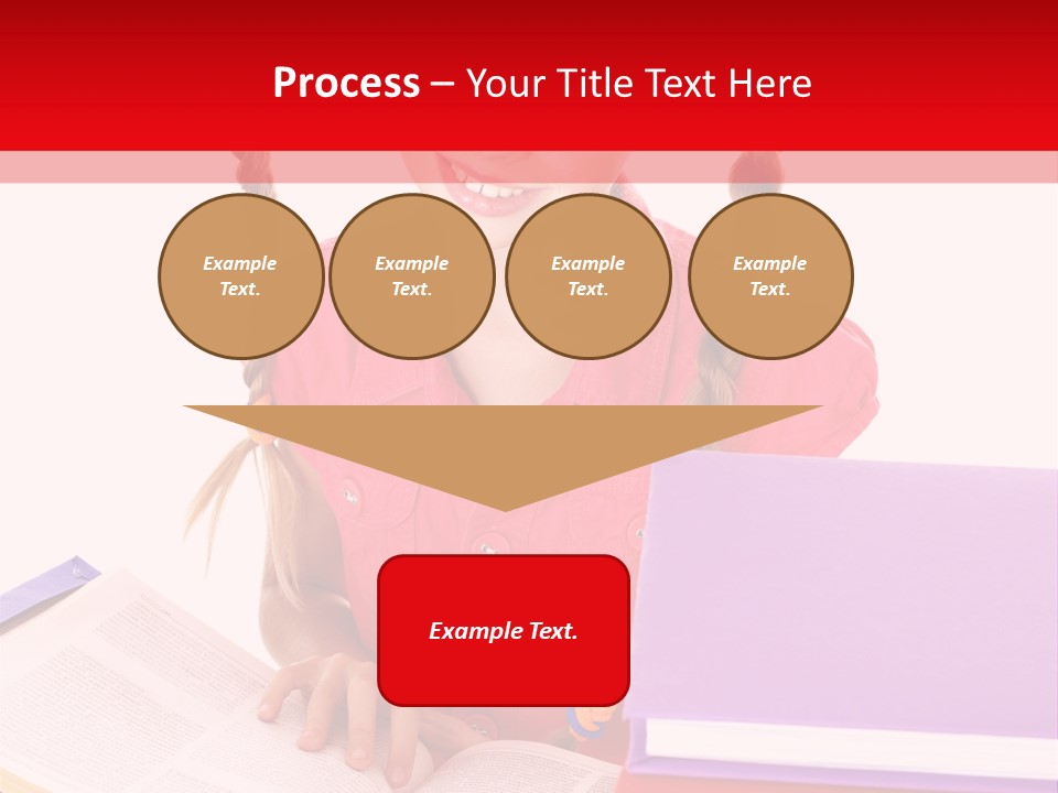 Girl Homework Colour PowerPoint Template