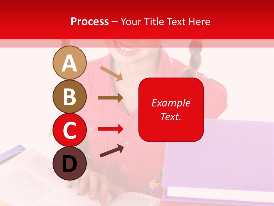 Girl Homework Colour PowerPoint Template