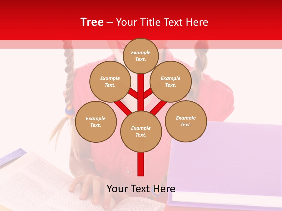 Girl Homework Colour PowerPoint Template