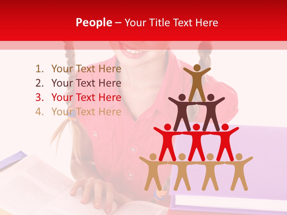 Girl Homework Colour PowerPoint Template