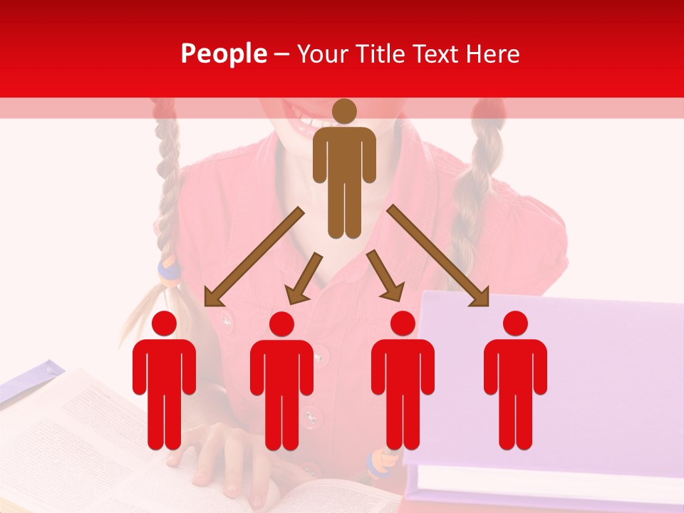 Girl Homework Colour PowerPoint Template