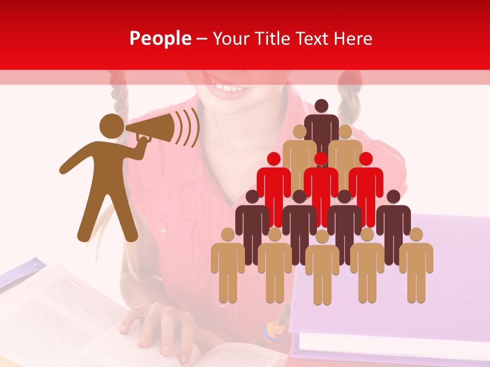 Girl Homework Colour PowerPoint Template