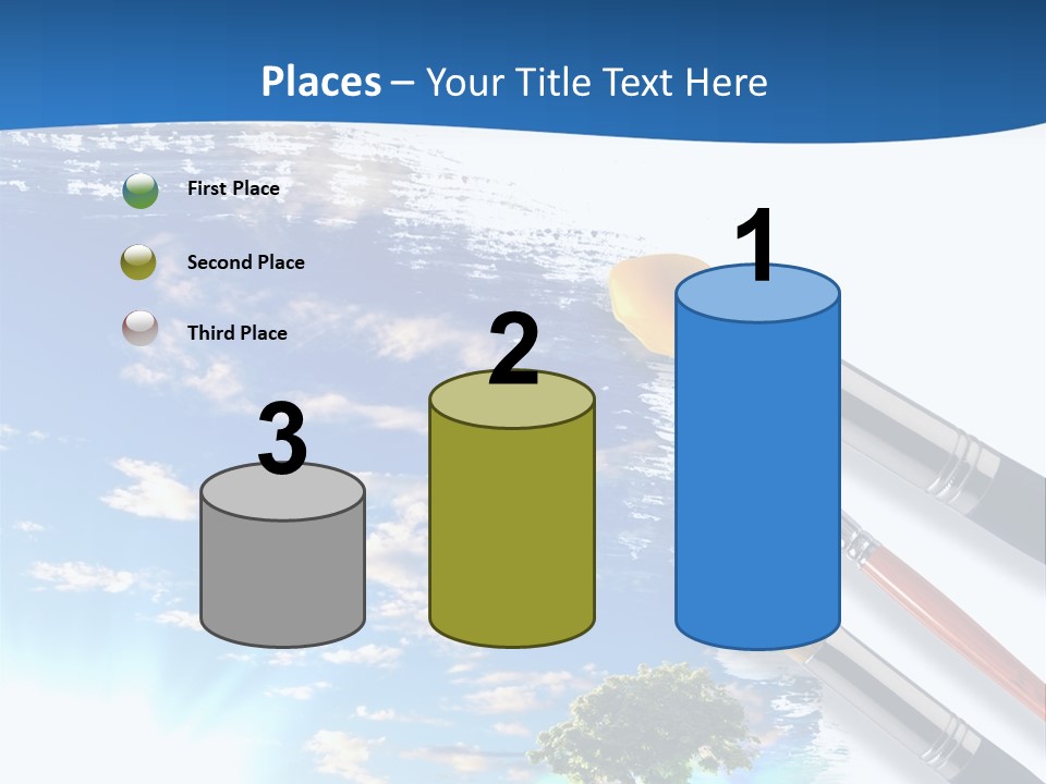 Young Work Caucasian PowerPoint Template