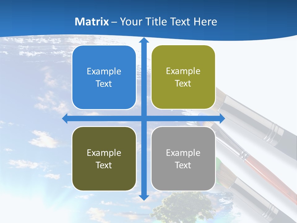 Young Work Caucasian PowerPoint Template