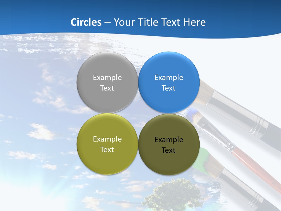 Young Work Caucasian PowerPoint Template