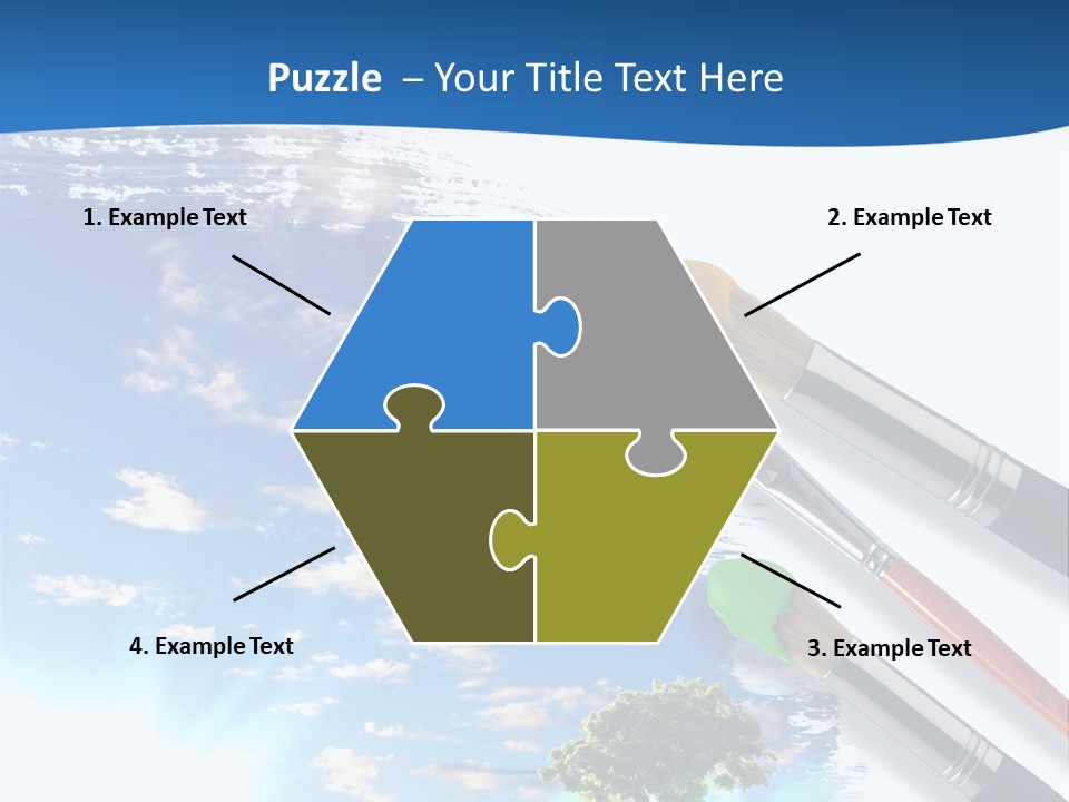 Young Work Caucasian PowerPoint Template