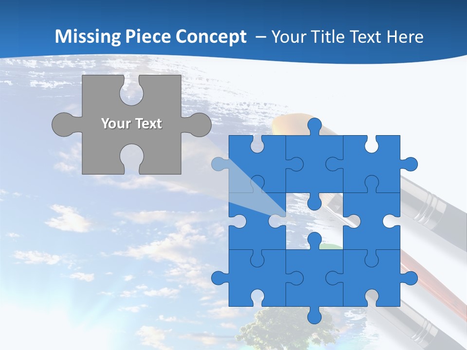 Young Work Caucasian PowerPoint Template