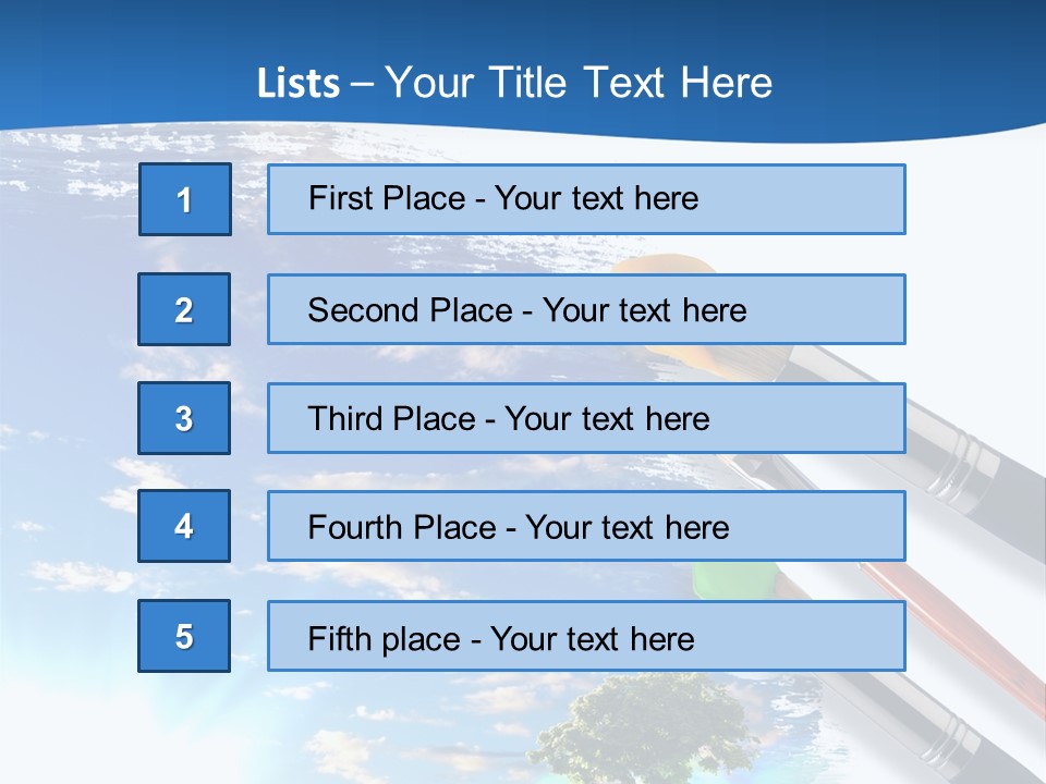 Young Work Caucasian PowerPoint Template