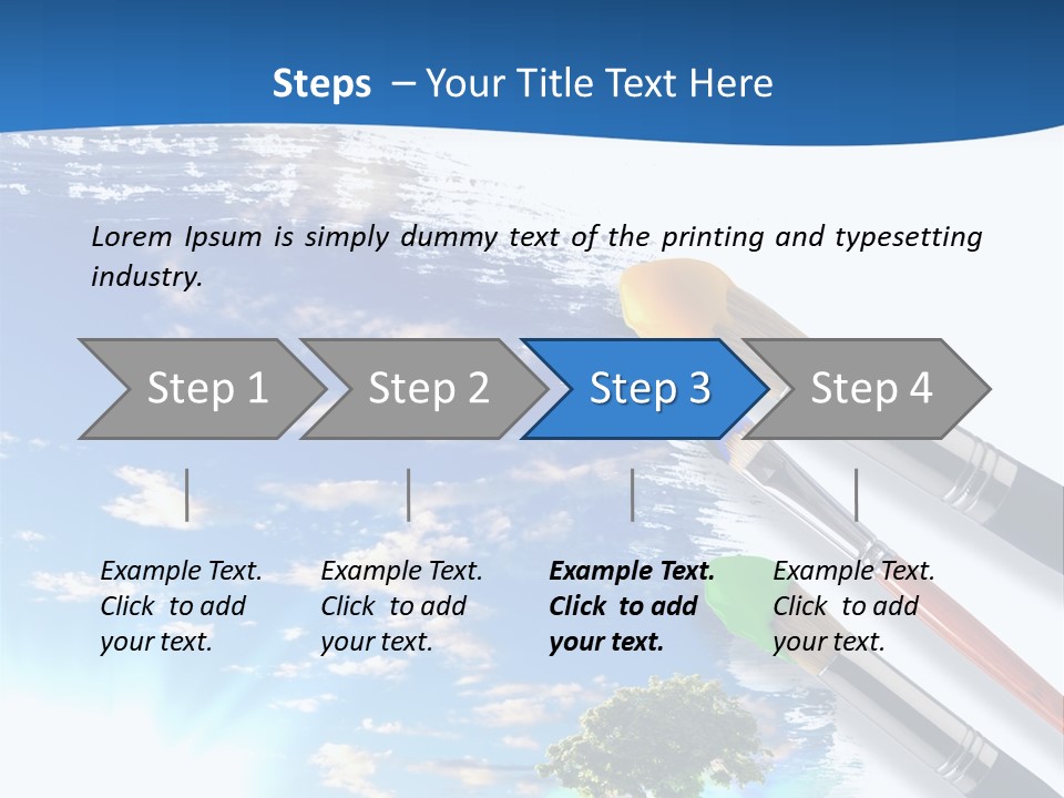 Young Work Caucasian PowerPoint Template