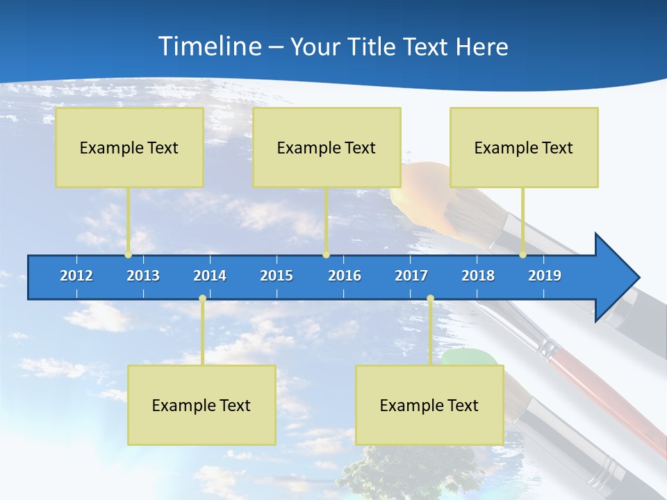 Young Work Caucasian PowerPoint Template