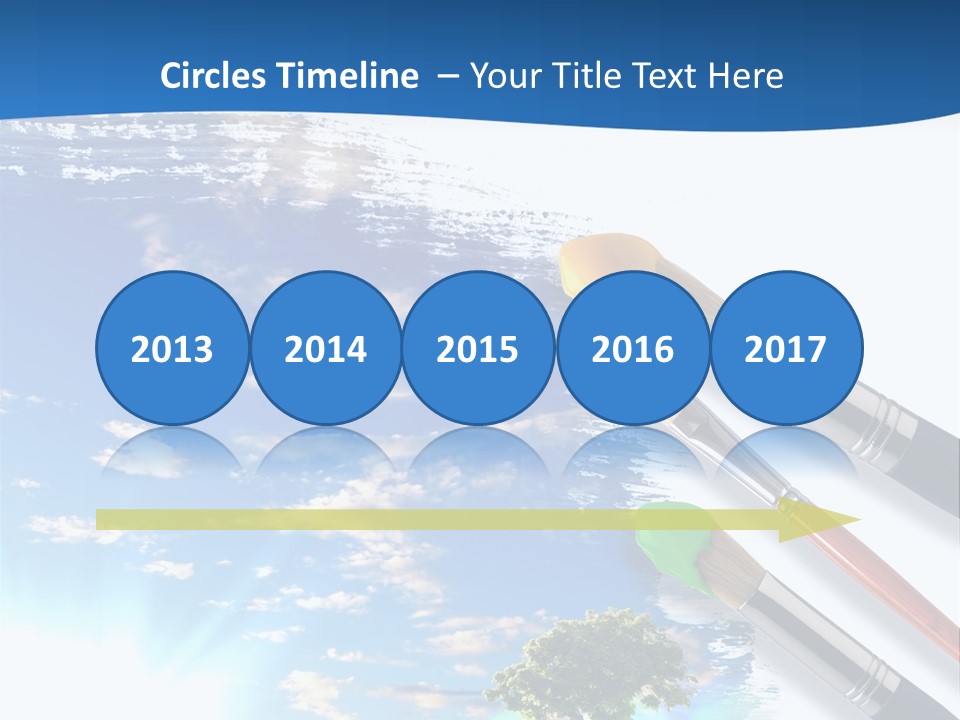 Young Work Caucasian PowerPoint Template