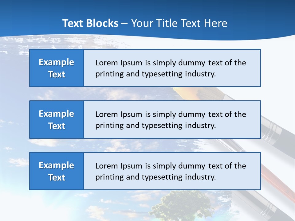 Young Work Caucasian PowerPoint Template