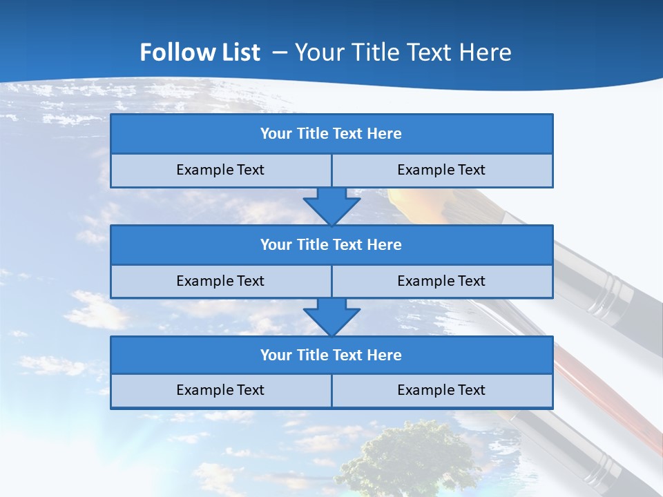 Young Work Caucasian PowerPoint Template