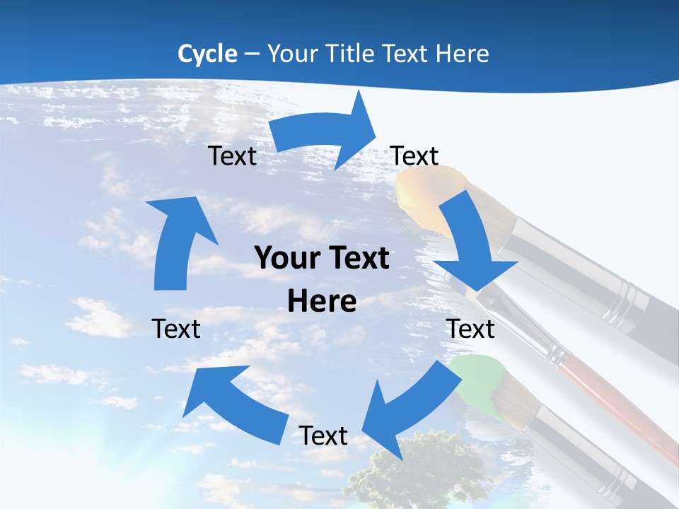 Young Work Caucasian PowerPoint Template