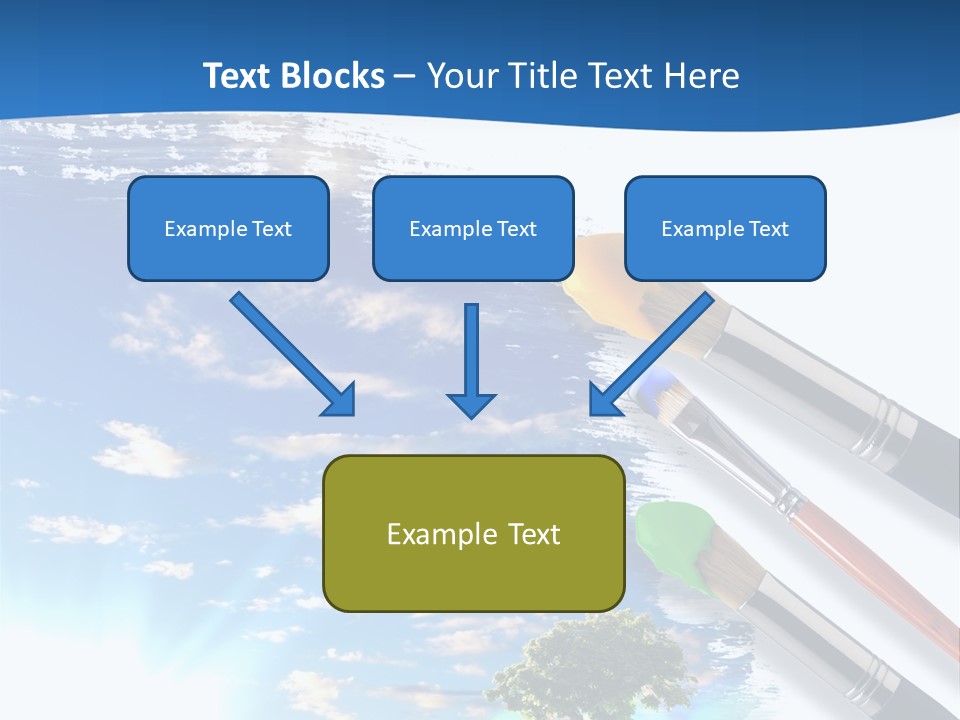 Young Work Caucasian PowerPoint Template
