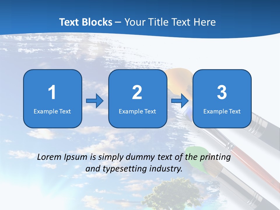 Young Work Caucasian PowerPoint Template