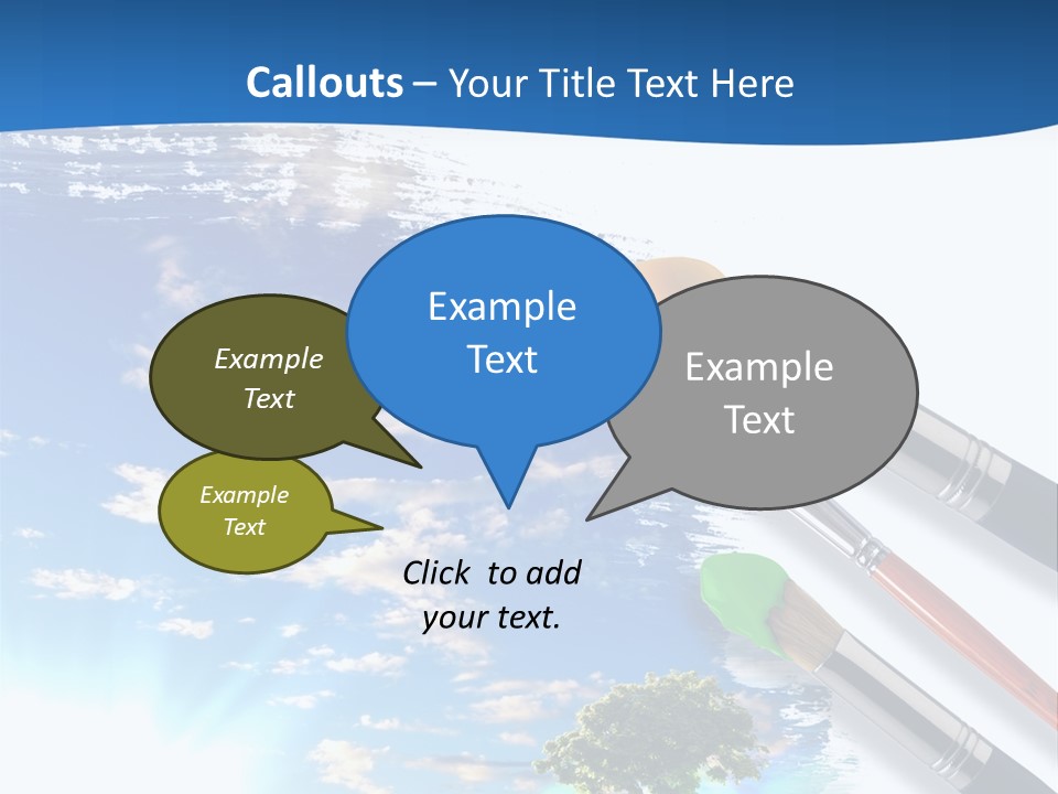 Young Work Caucasian PowerPoint Template