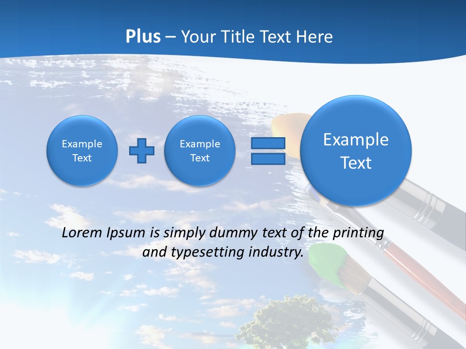 Young Work Caucasian PowerPoint Template