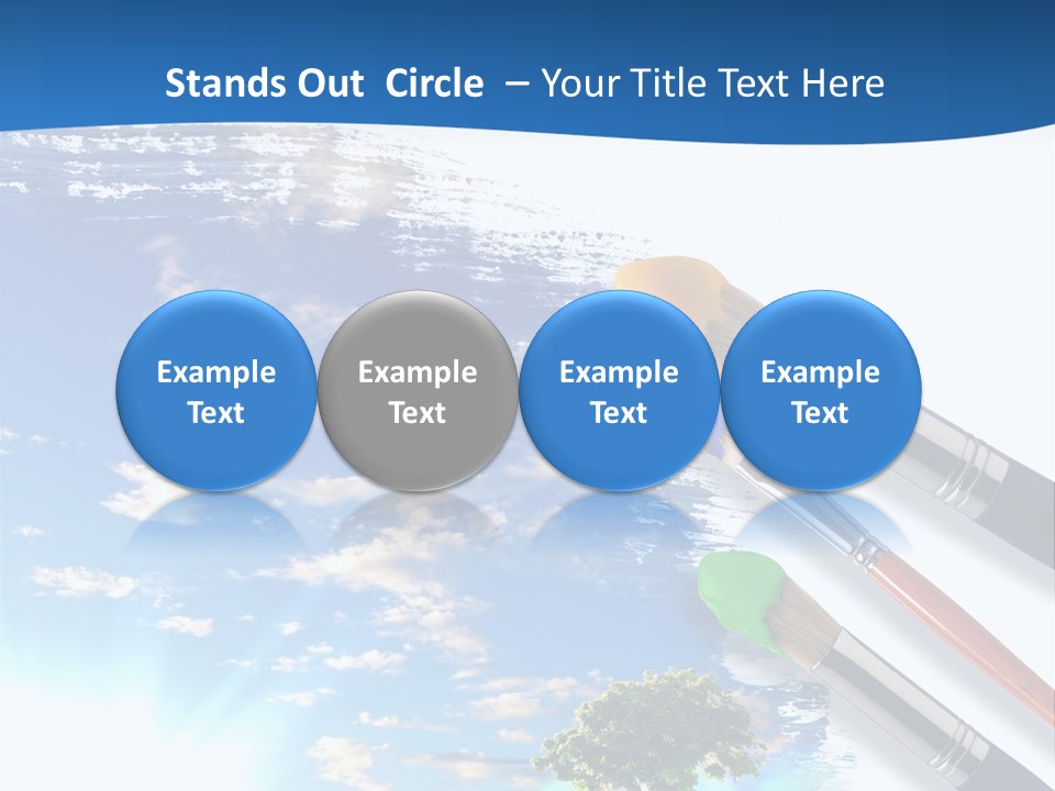 Young Work Caucasian PowerPoint Template