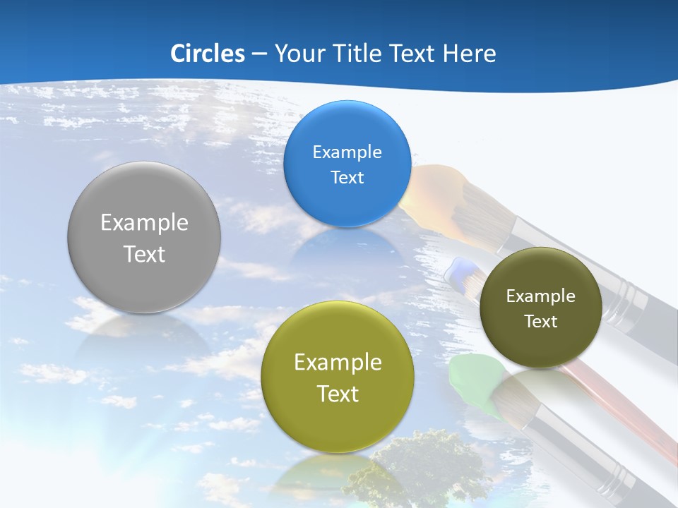 Young Work Caucasian PowerPoint Template