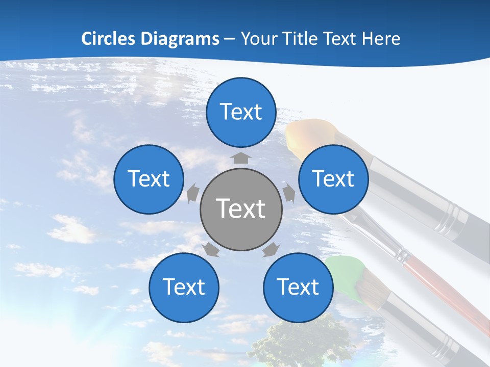 Young Work Caucasian PowerPoint Template