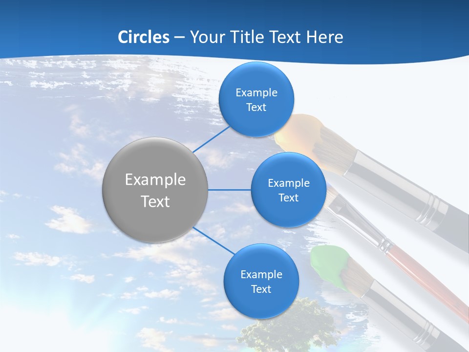 Young Work Caucasian PowerPoint Template