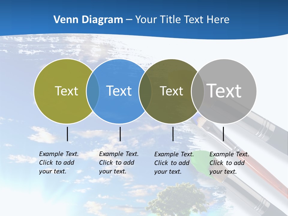 Young Work Caucasian PowerPoint Template