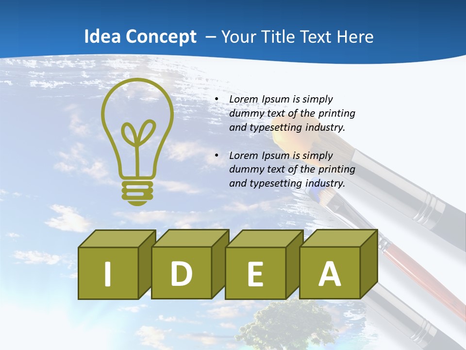 Young Work Caucasian PowerPoint Template