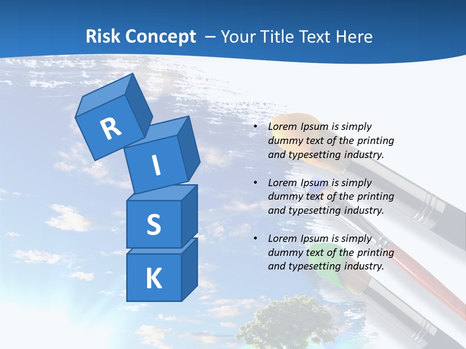 Young Work Caucasian PowerPoint Template