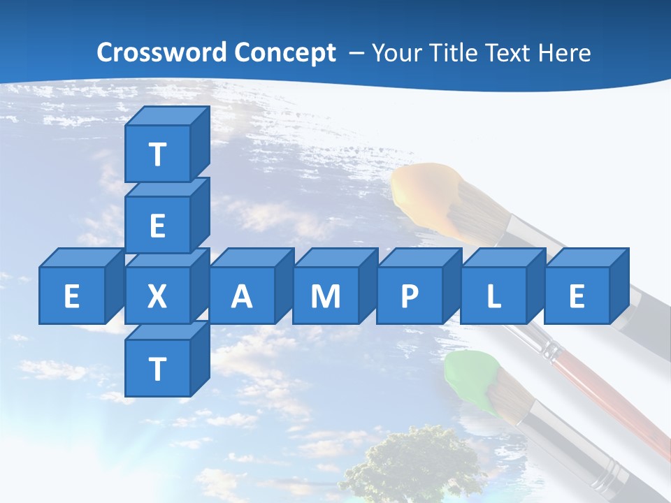 Young Work Caucasian PowerPoint Template