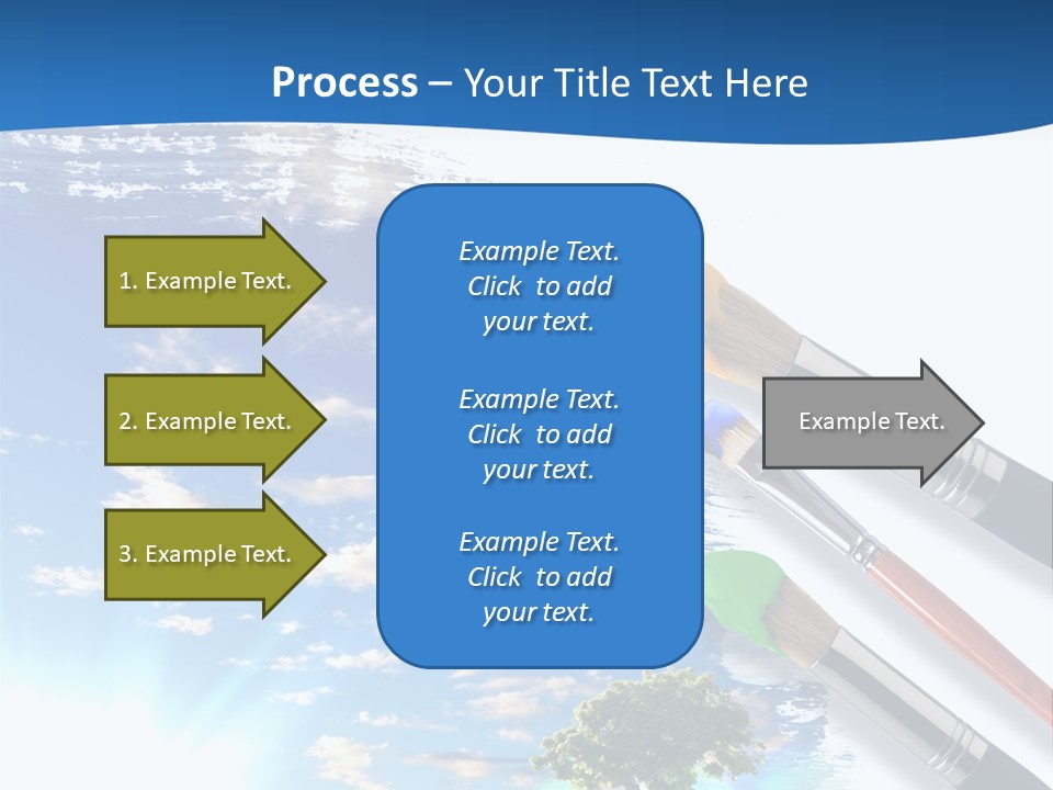 Young Work Caucasian PowerPoint Template