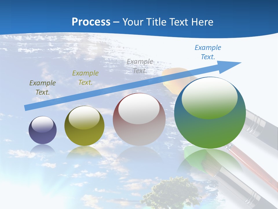 Young Work Caucasian PowerPoint Template