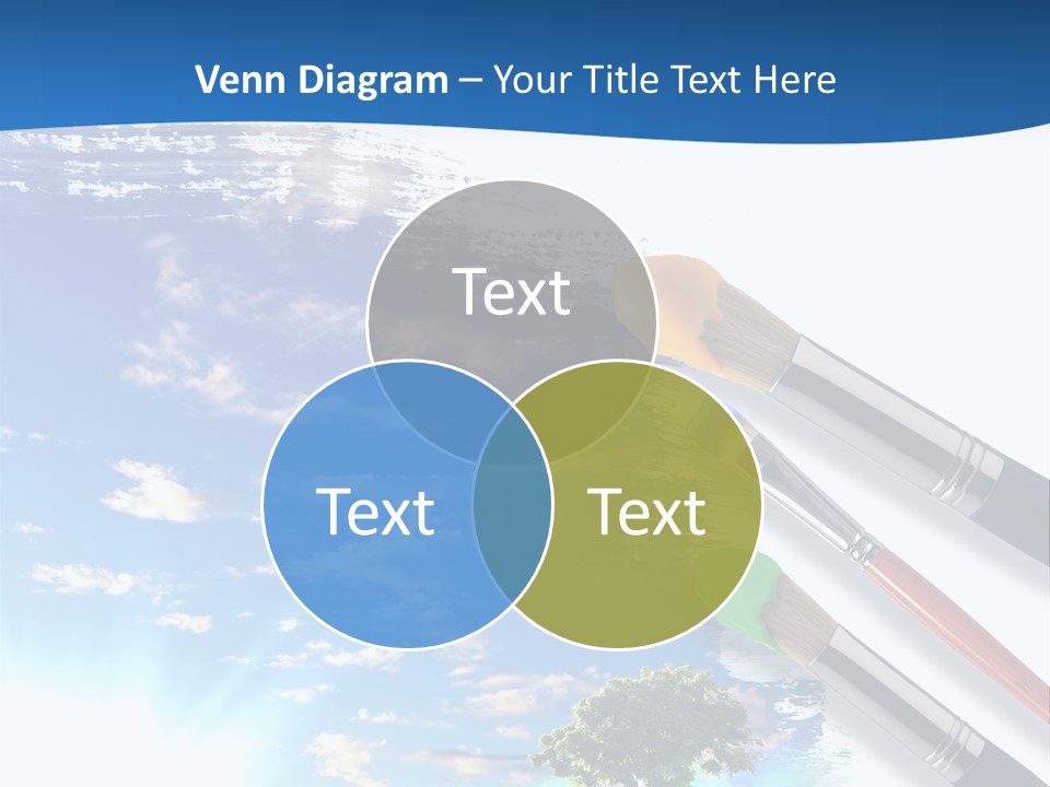 Young Work Caucasian PowerPoint Template