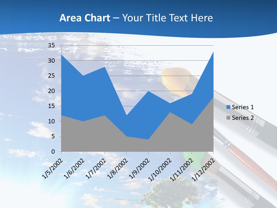 Young Work Caucasian PowerPoint Template